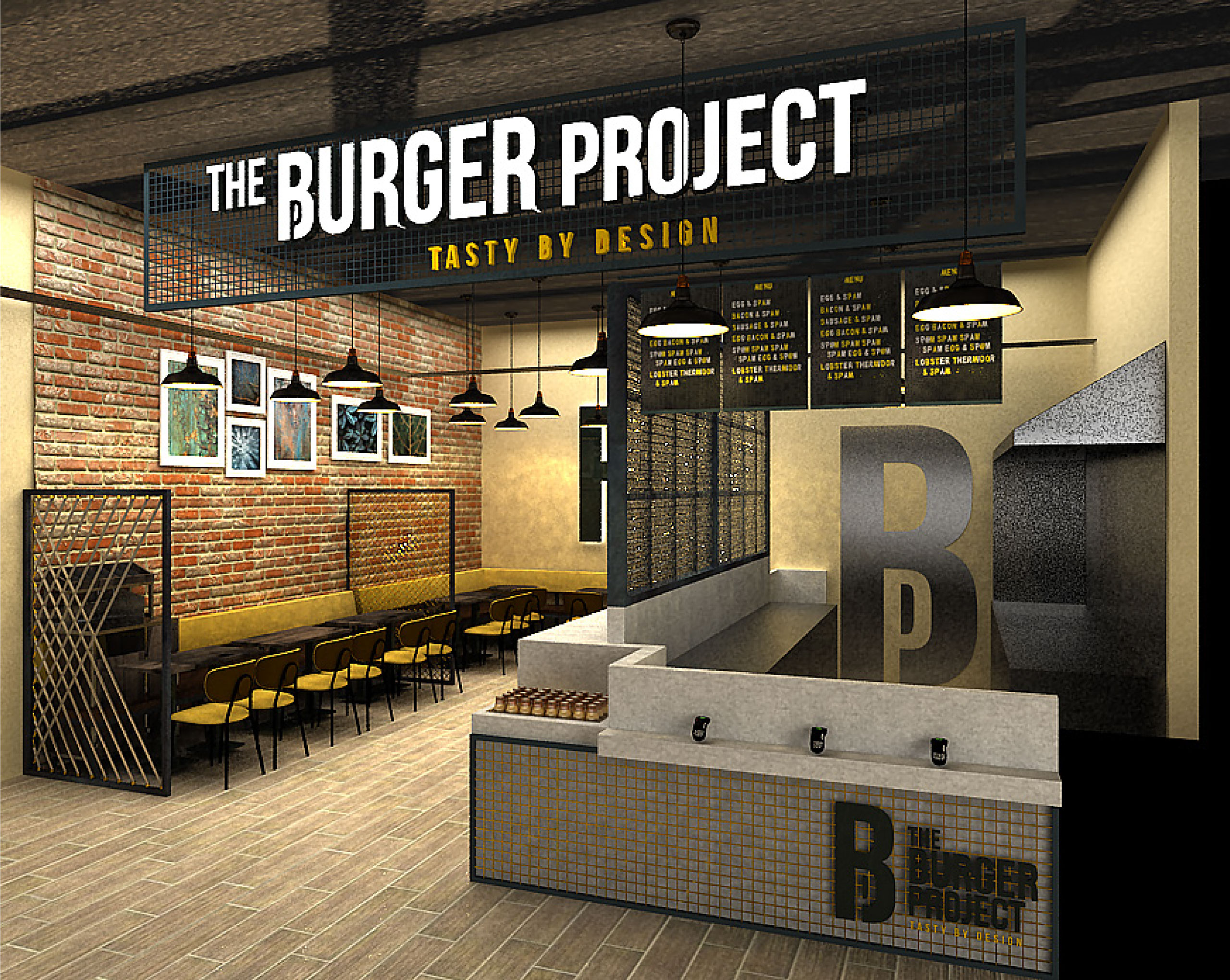 Burger project mockup
